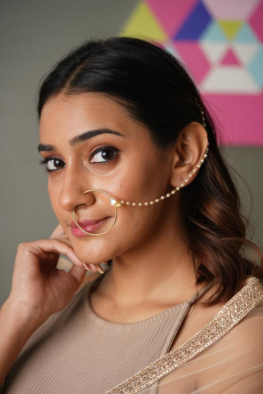 Niti Indian Nose Ring | Nath - Attrangi