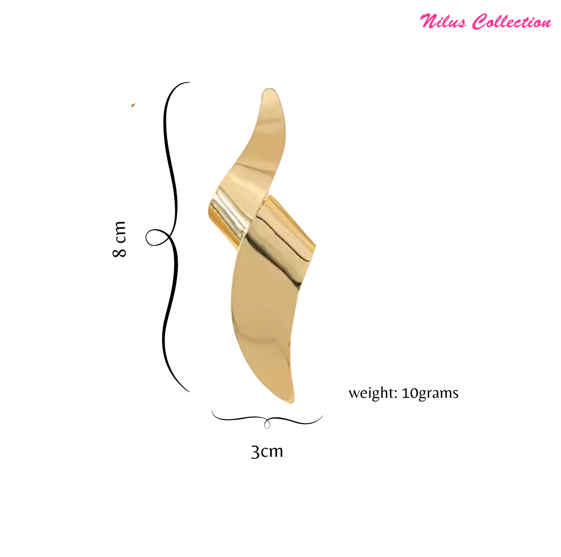 Gold Plated Twisted Hoop Earrings