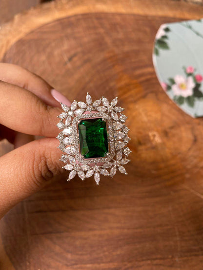 Ola Diamond Cocktail Ring - Attrangi