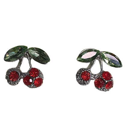 Red Cherry Studs Earrings casuals Ear Rings Earrings ethnic office party Trincket Jewellry Jewelry Jewellery