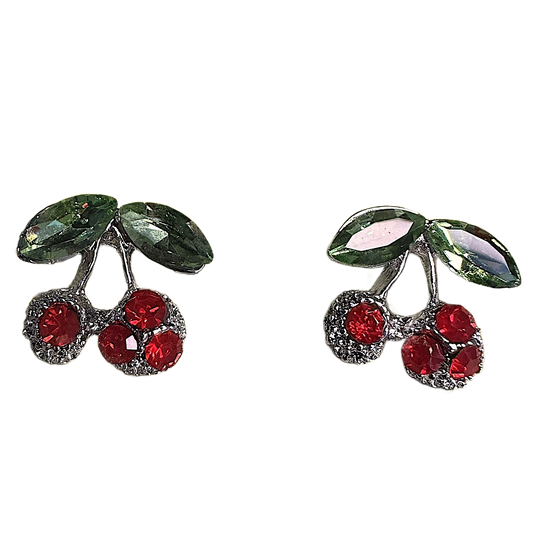 Red Cherry Studs Earrings casuals Ear Rings Earrings ethnic office party Trincket Jewellry Jewelry Jewellery