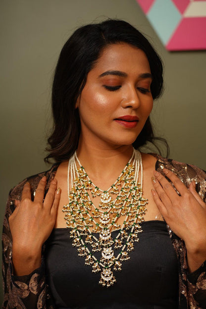Paneri Paachladaa Raani Haar | Traditional Necklace - Attrangi