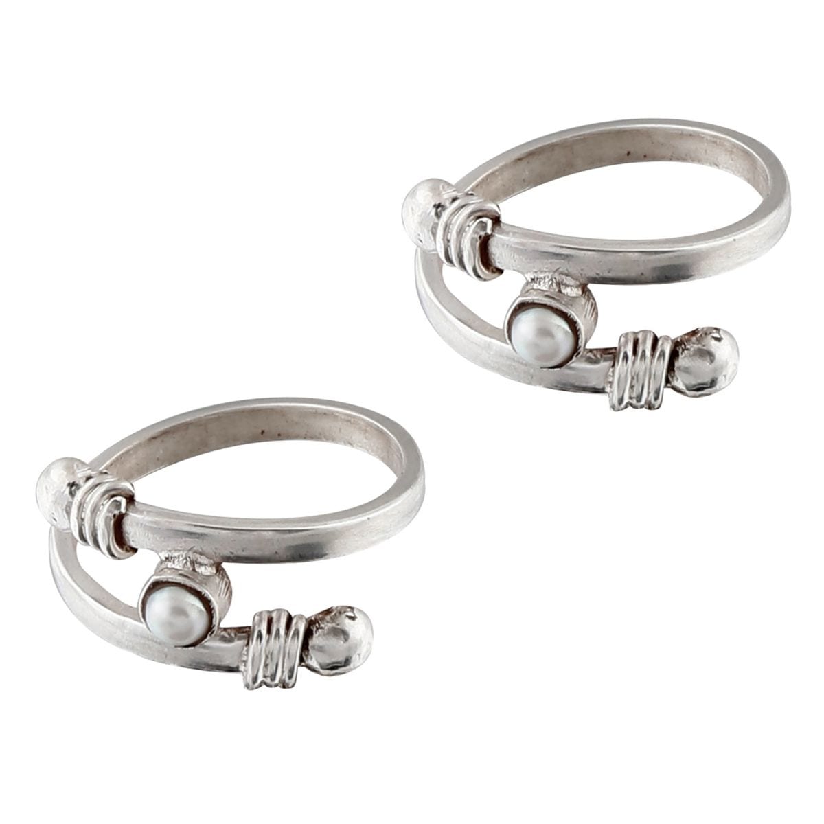 Set Of Three Silver Toe Rings (5)