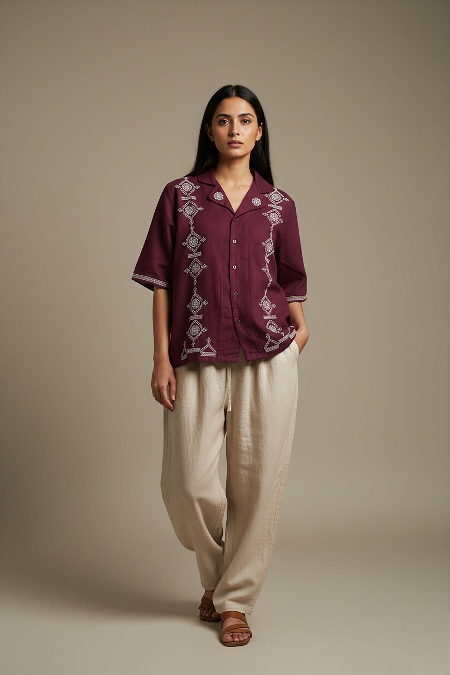 Plum Pattern Shirt