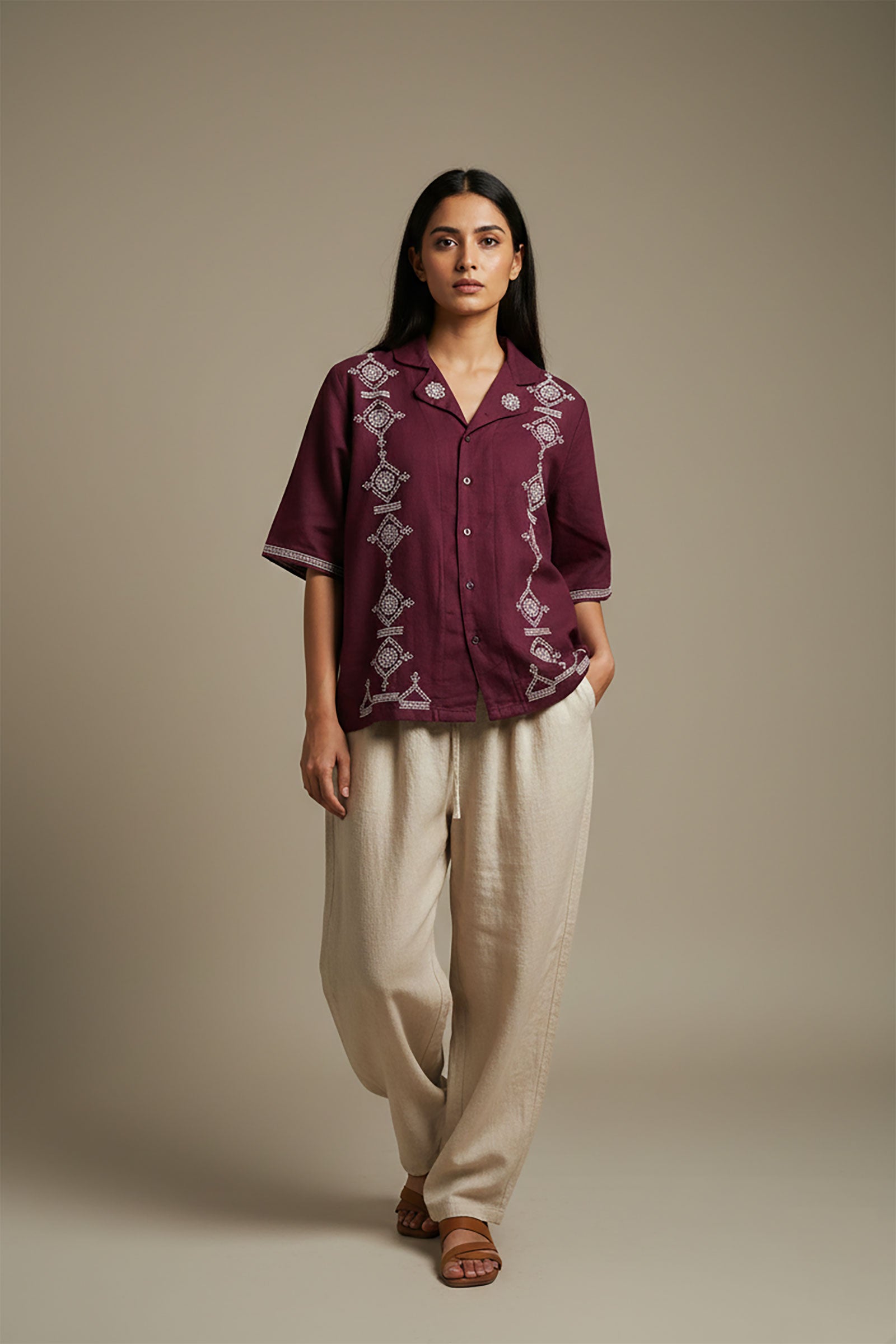 Plum Pattern Shirt