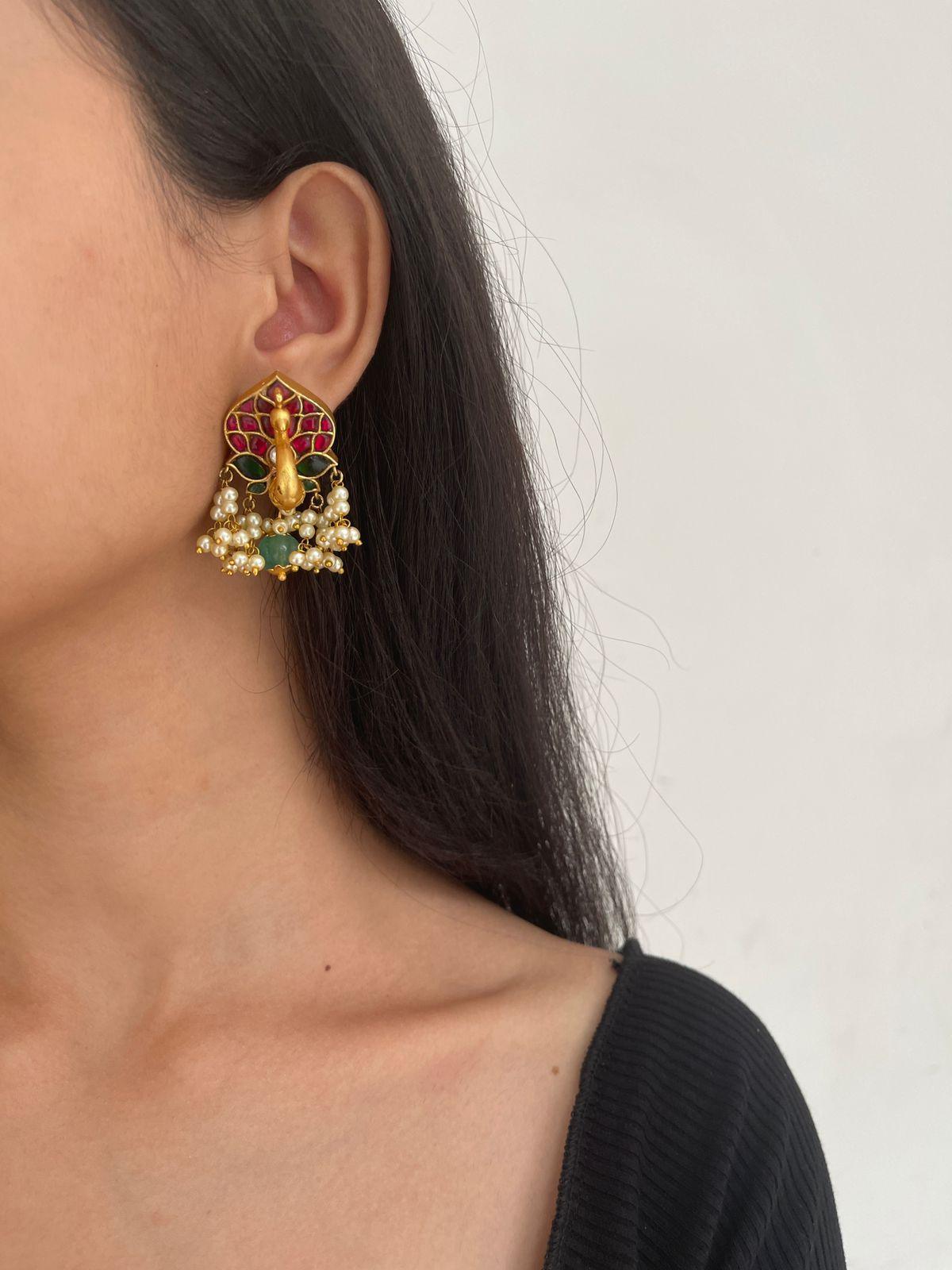 Popping Morni Earring - Attrangi