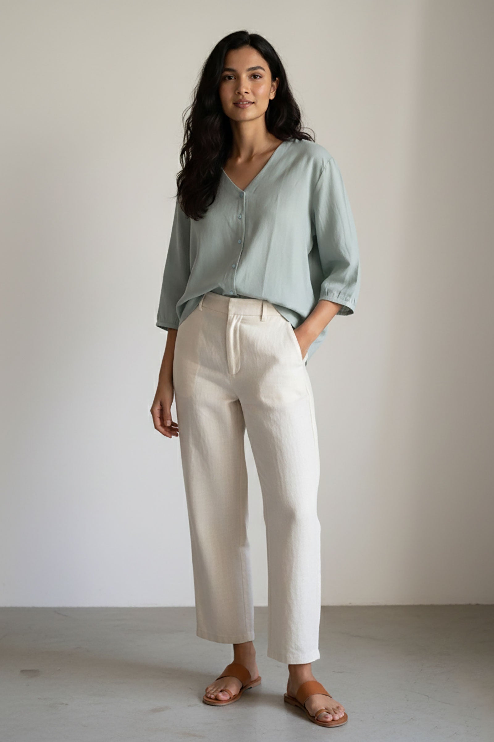 Powder Blue Relaxed Fit Shirt