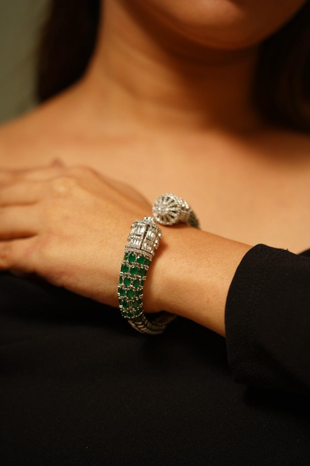 Rachel Diamond Statement Bracelet - Attrangi