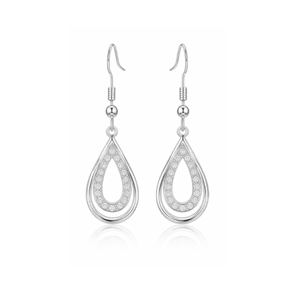 Silver Plated Drop Earrings For Women And Girls
