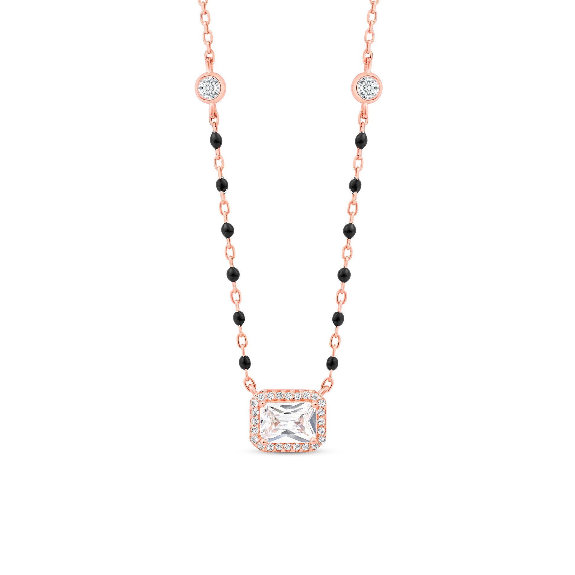 Minimal Square Halo Mangalsutra