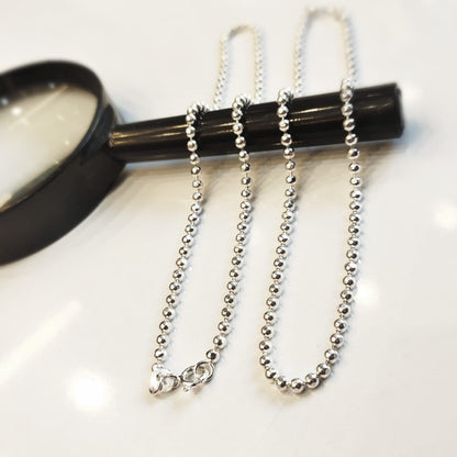 92.5 Sterling Silver Ball Chain Anklets for Women - Elegant Payal