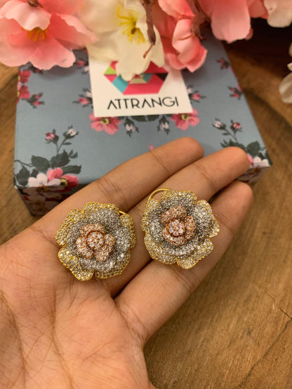 Rose Shaped Studs - Attrangi