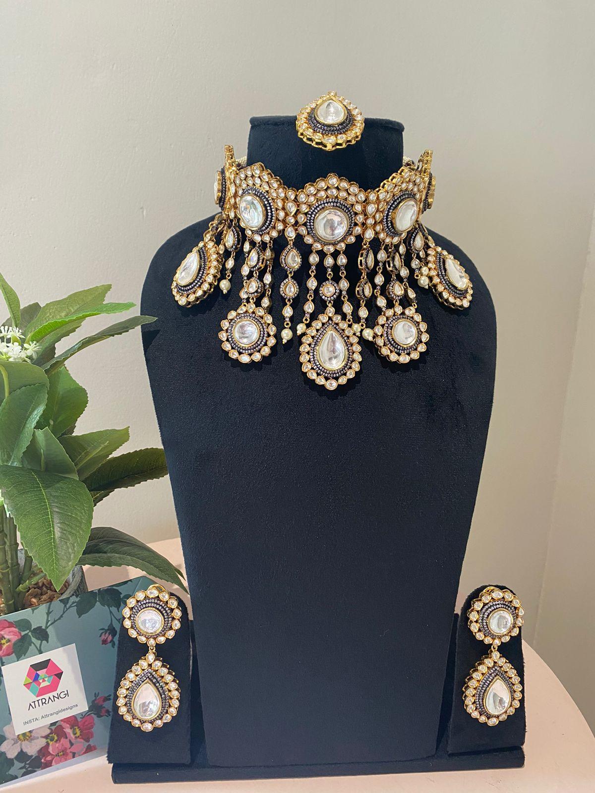 Sifra Bridal Choker Set | Victorian - Attrangi