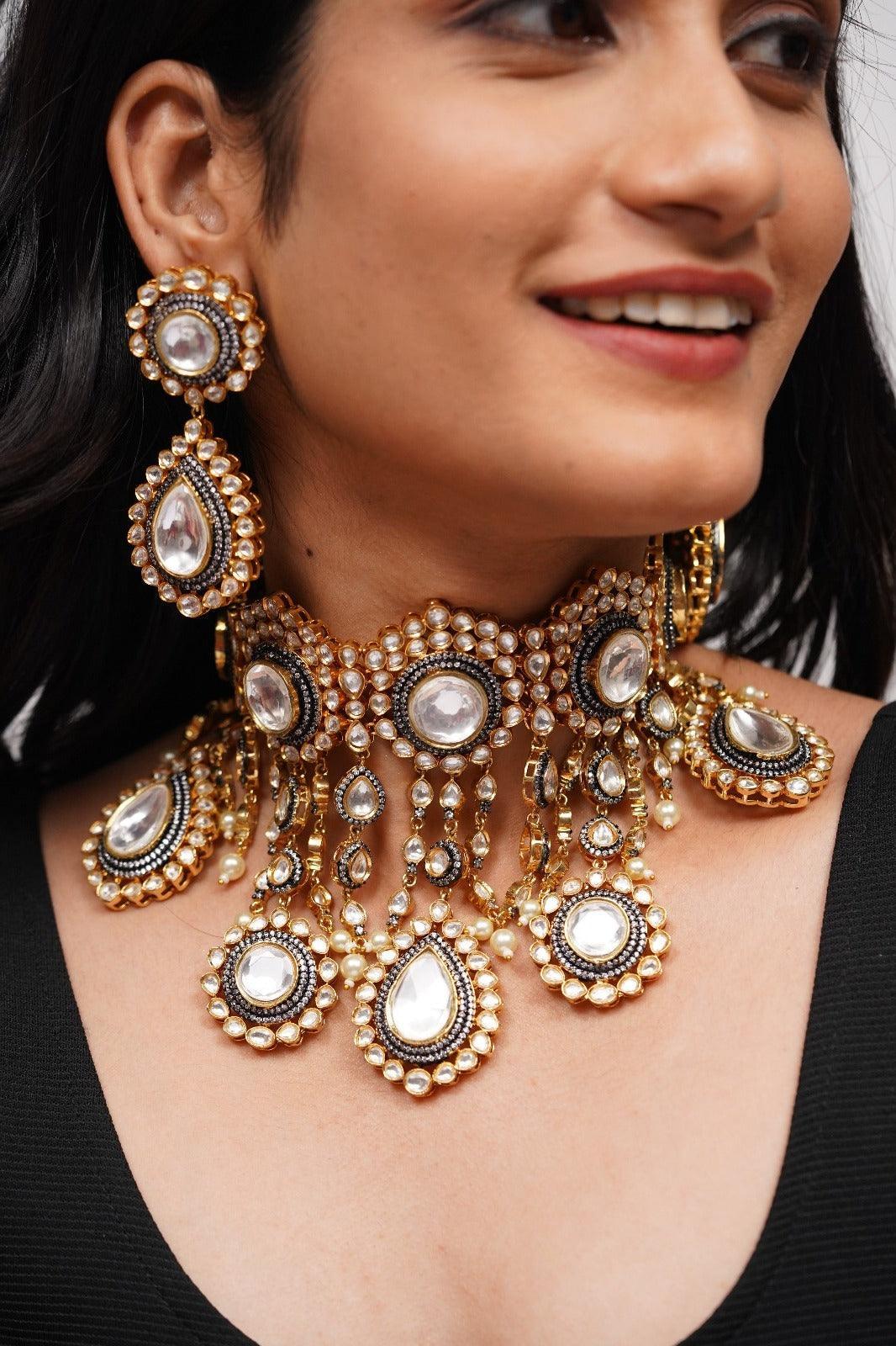 Sifra Bridal Choker Set | Victorian - Attrangi