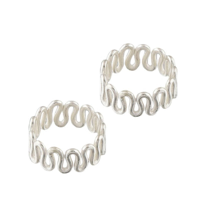 Set Of Three Silver Toe Rings (1)