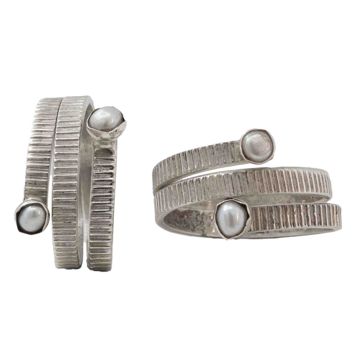 Set Of Three Silver Toe Rings (3)