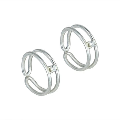 Silver toe ring