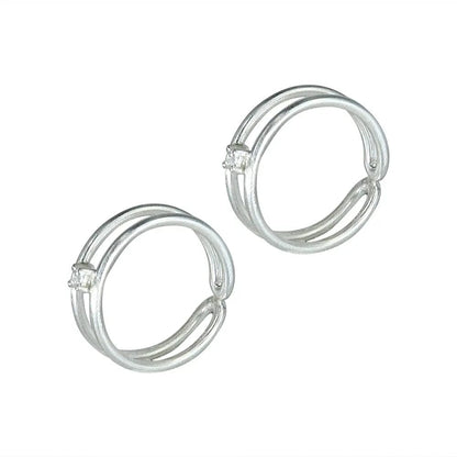 Silver toe ring
