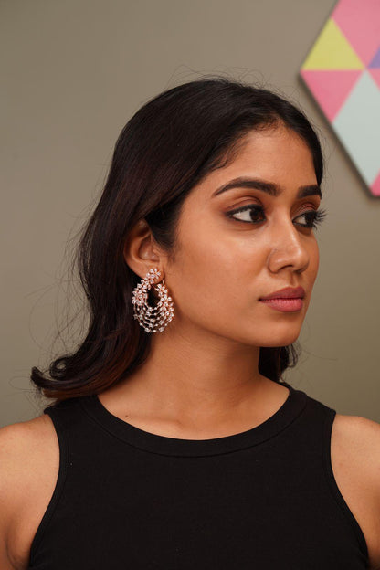 Snowflake Floral Earrings - Attrangi