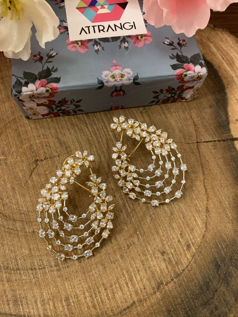 Snowflake Floral Earrings - Attrangi