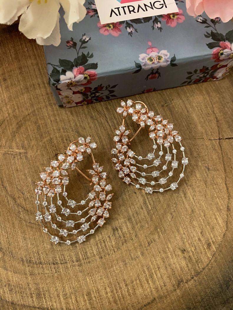 Snowflake Floral Earrings - Attrangi