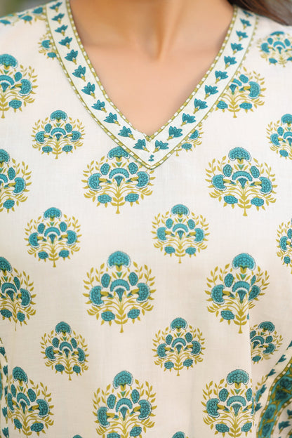 soft cotton top for women green