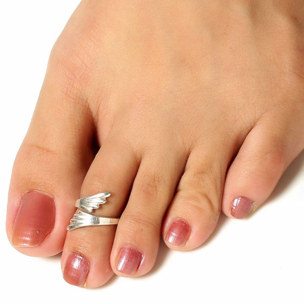 Set Of Three Silver Toe Rings (5)