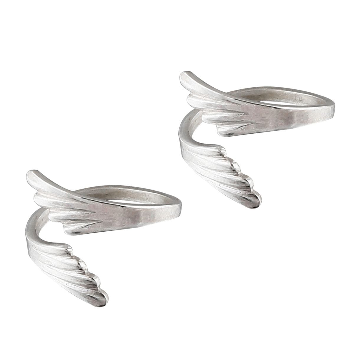 Set Of Three Silver Toe Rings (5)