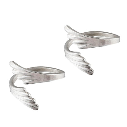 Set Of Three Silver Toe Rings (5)