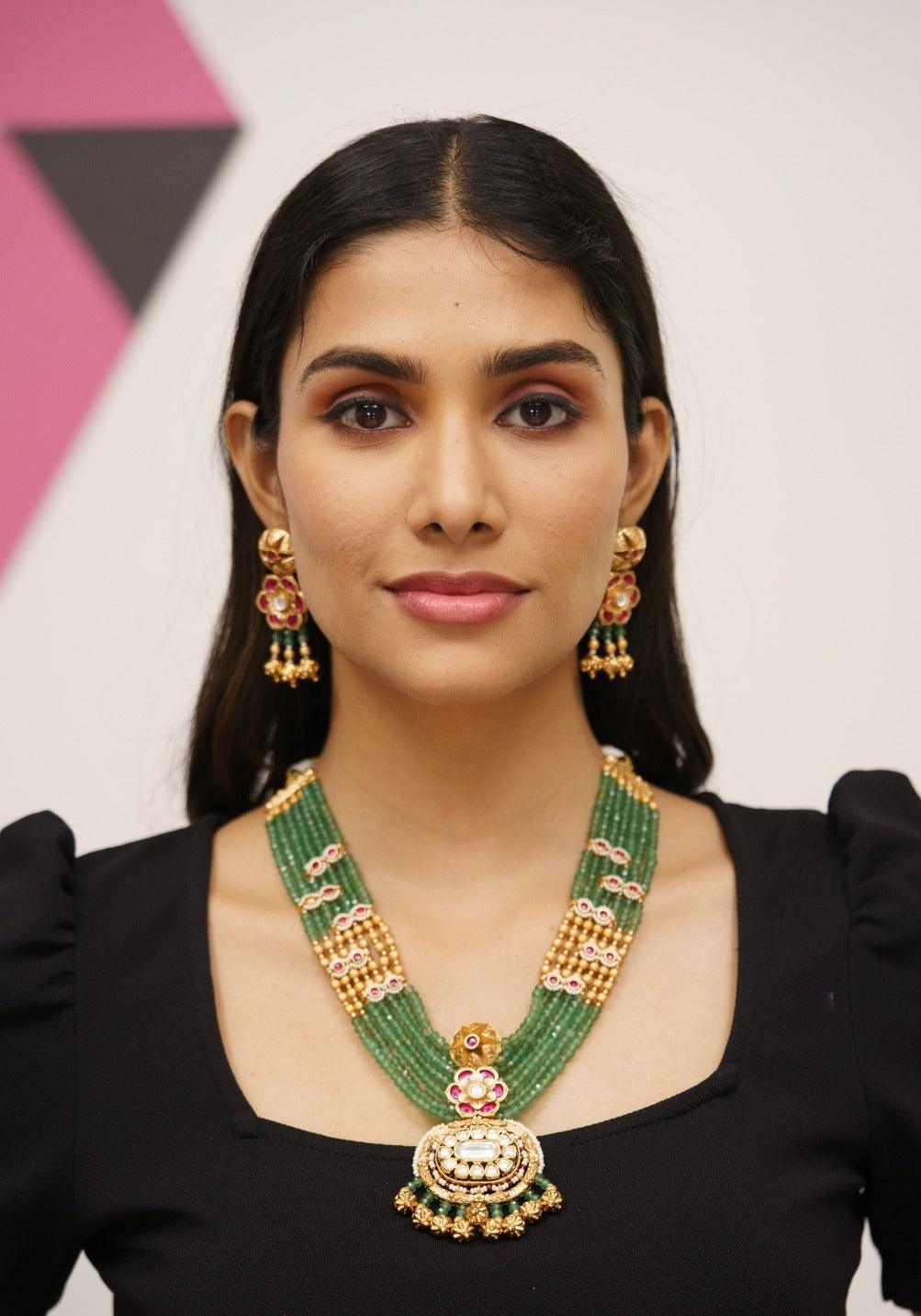 Sumitra Multi Layered Necklace Set | Sone pe Suhaga Collection - Attrangi