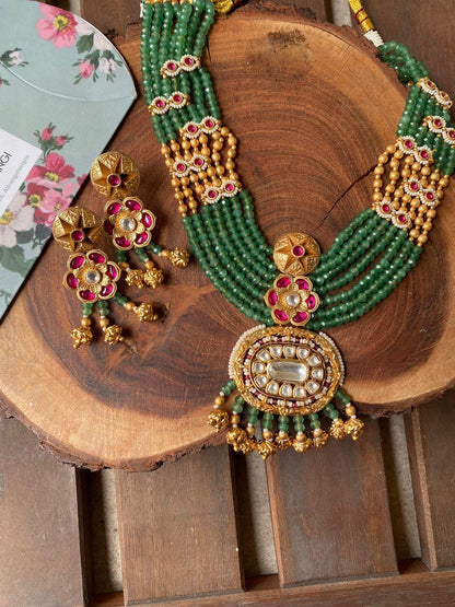 Sumitra Multi Layered Necklace Set | Sone pe Suhaga Collection - Attrangi