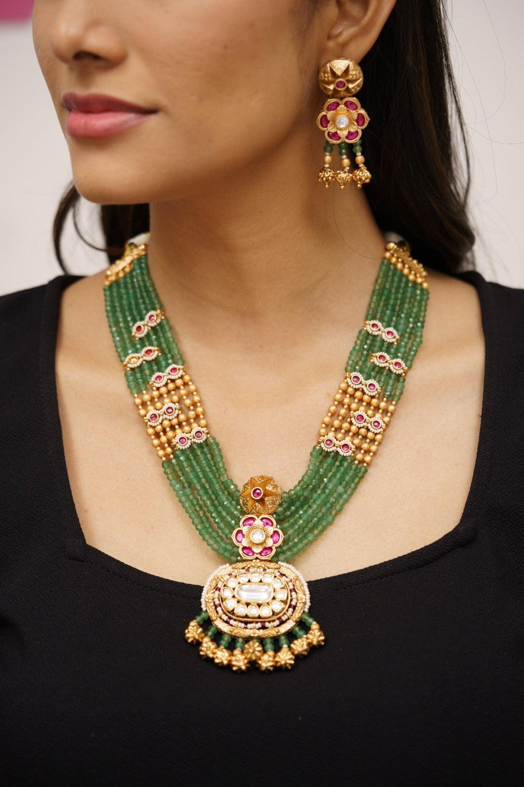 Sumitra Multi Layered Necklace Set | Sone pe Suhaga Collection - Attrangi