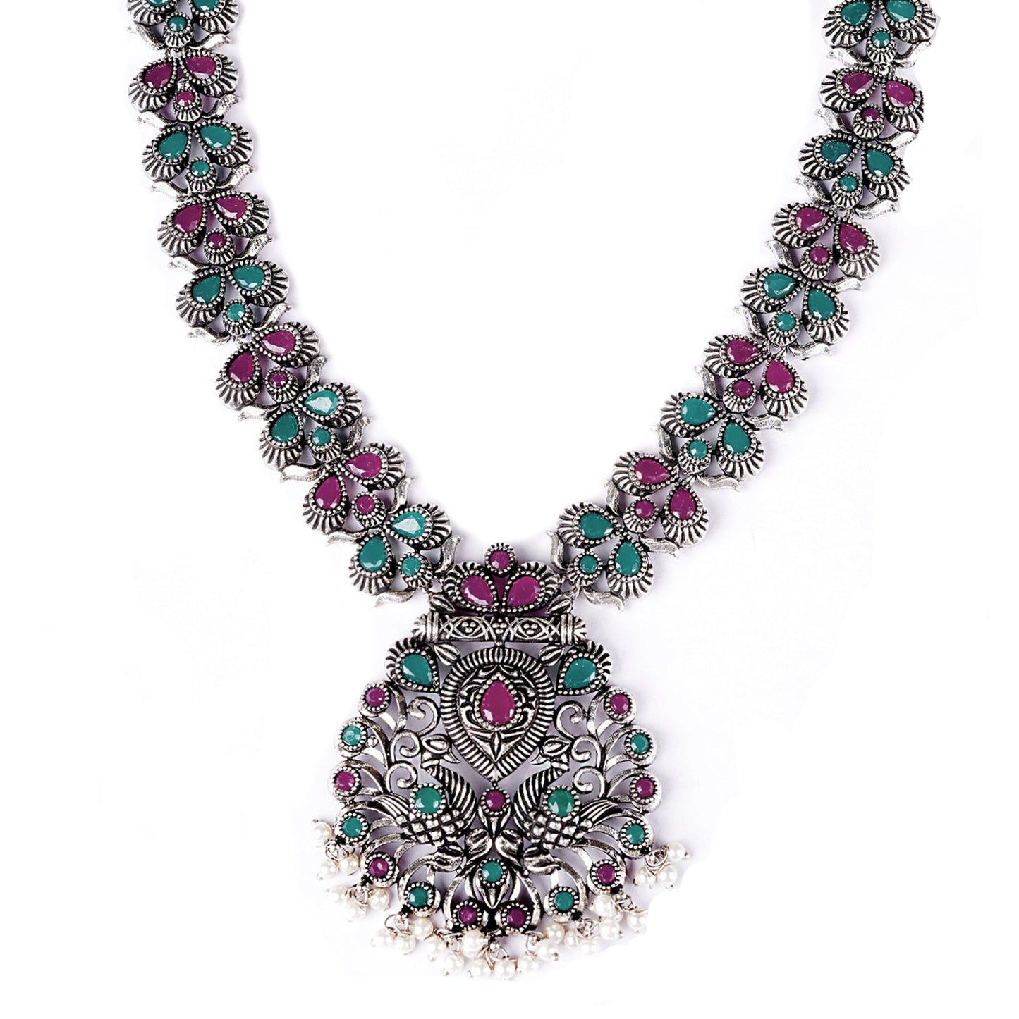 Teejh Nishka Multi Colored Necklace Set