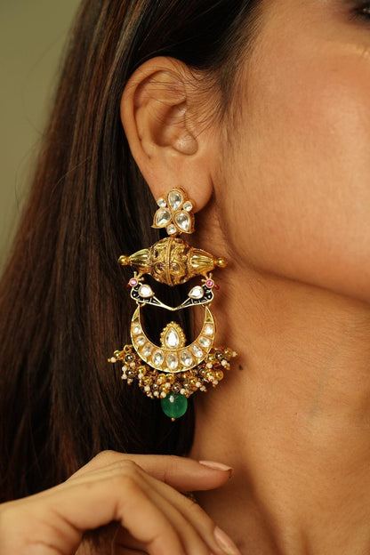 Tota Pari Gold Contemporary Set - Attrangi