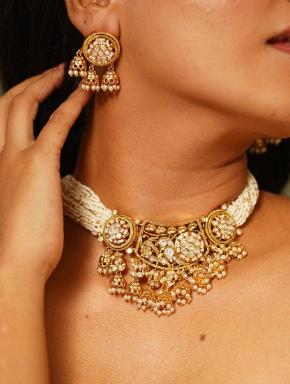 Trishla Gold Polki Set | Sone Pe Suhaga Collection - Attrangi