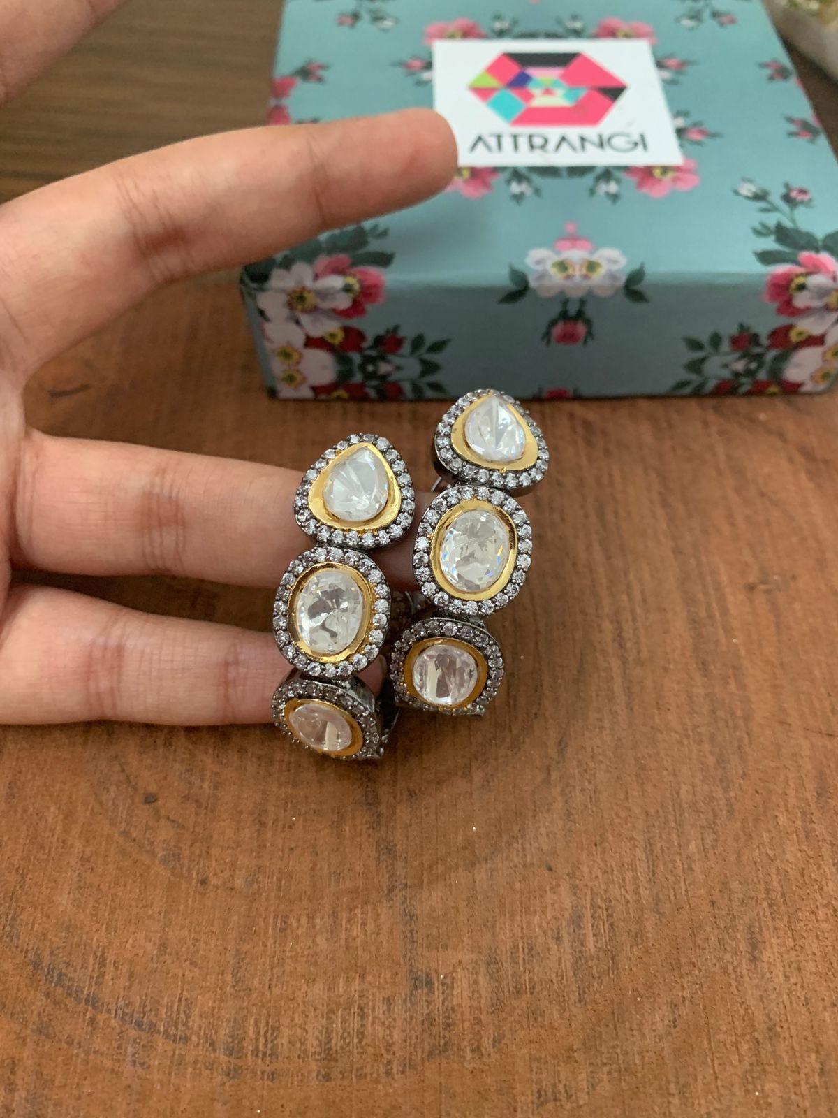 Uncut Diamond Victorian Balis - Attrangi