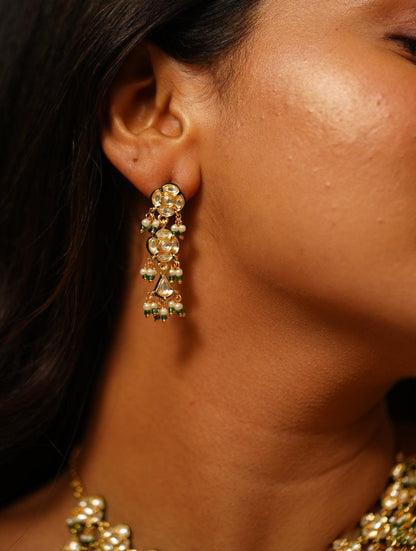 Vasundhara Polki Choker / Necklace Set - Attrangi