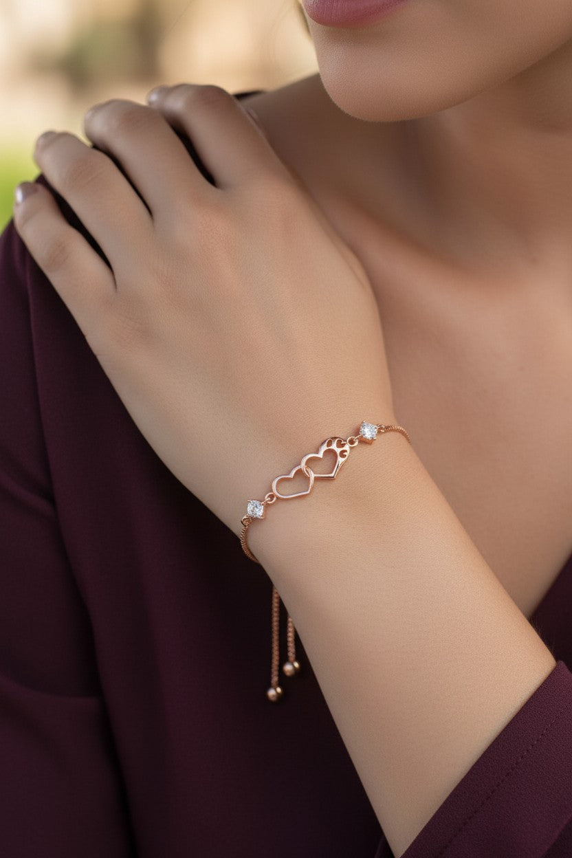 Silver Plated Promise Love Bracelet