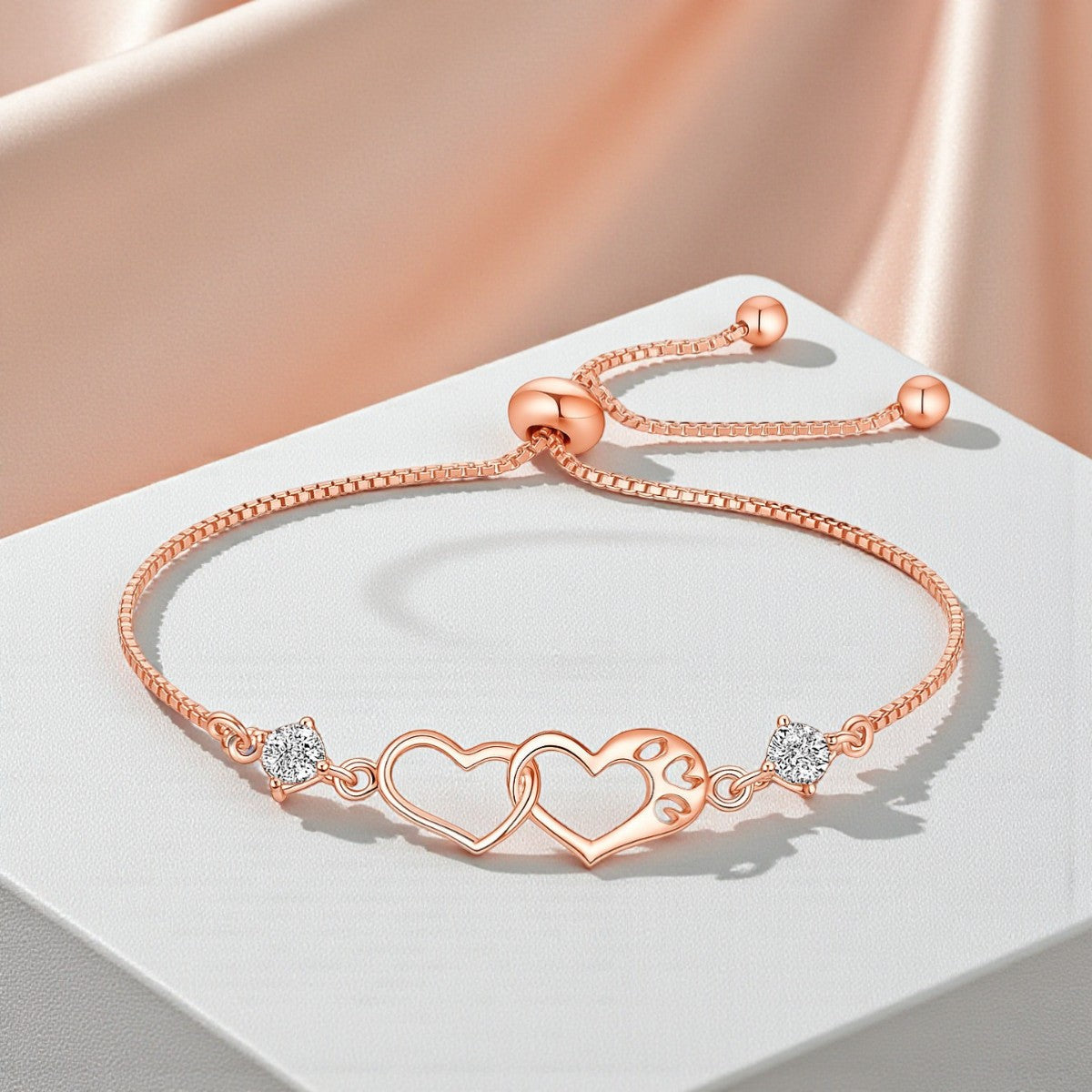 Silver Plated Promise Love Bracelet
