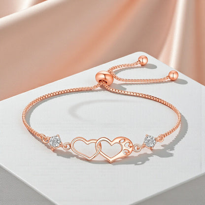 Silver Plated Promise Love Bracelet