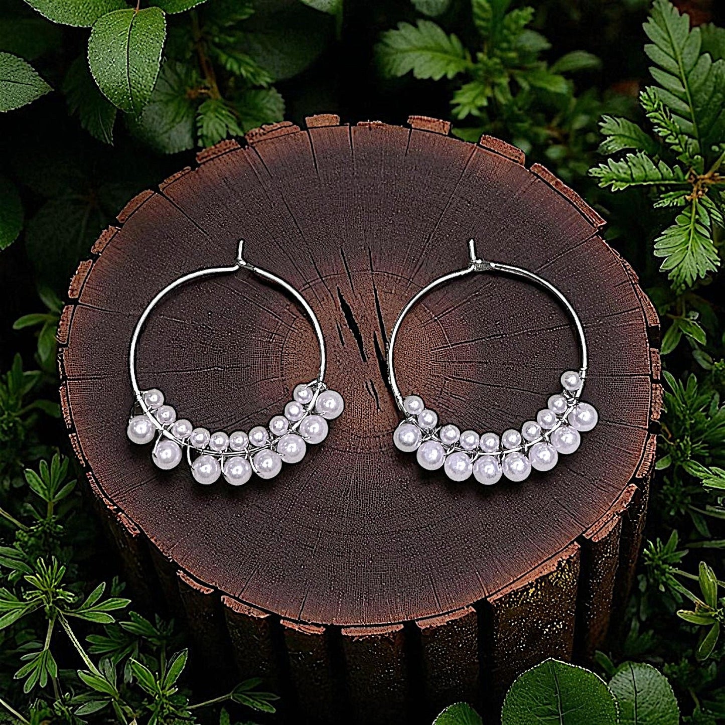Beaded Hoops: Chic Elegance For Your Ears Semi Circle Earrings bead casuals Ear Rings Earrings ethnic office party Trincket Jewellry Jewelry Jewellery