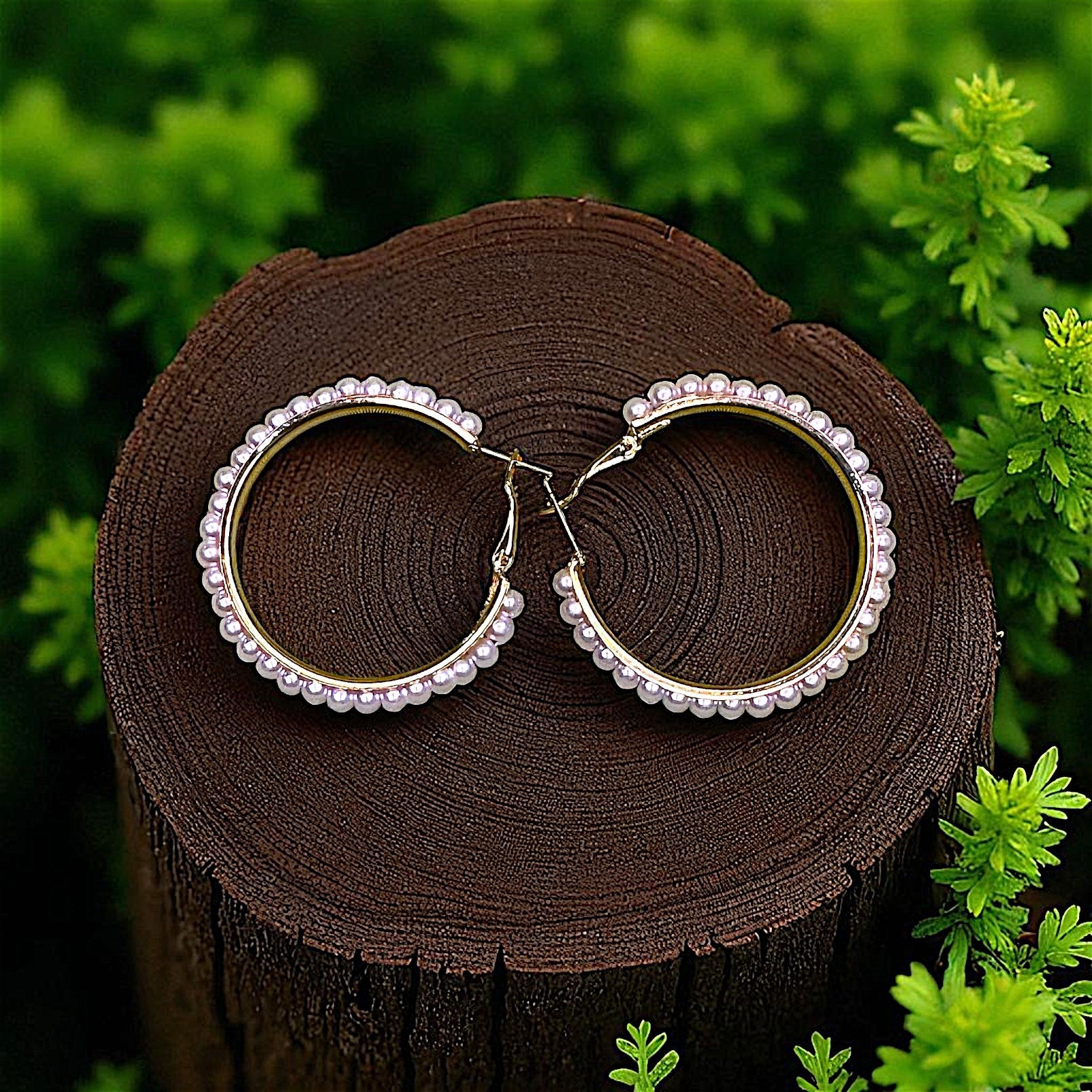 Beaded Hoops: Chic Elegance For Your Ears Full Circle Earrings bead casuals Ear Rings Earrings ethnic office party Trincket Jewellry Jewelry Jewellery