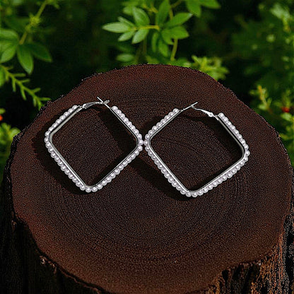 Beaded Hoops: Chic Elegance For Your Ears Diamond Earrings bead casuals Ear Rings Earrings ethnic office party Trincket Jewellry Jewelry Jewellery