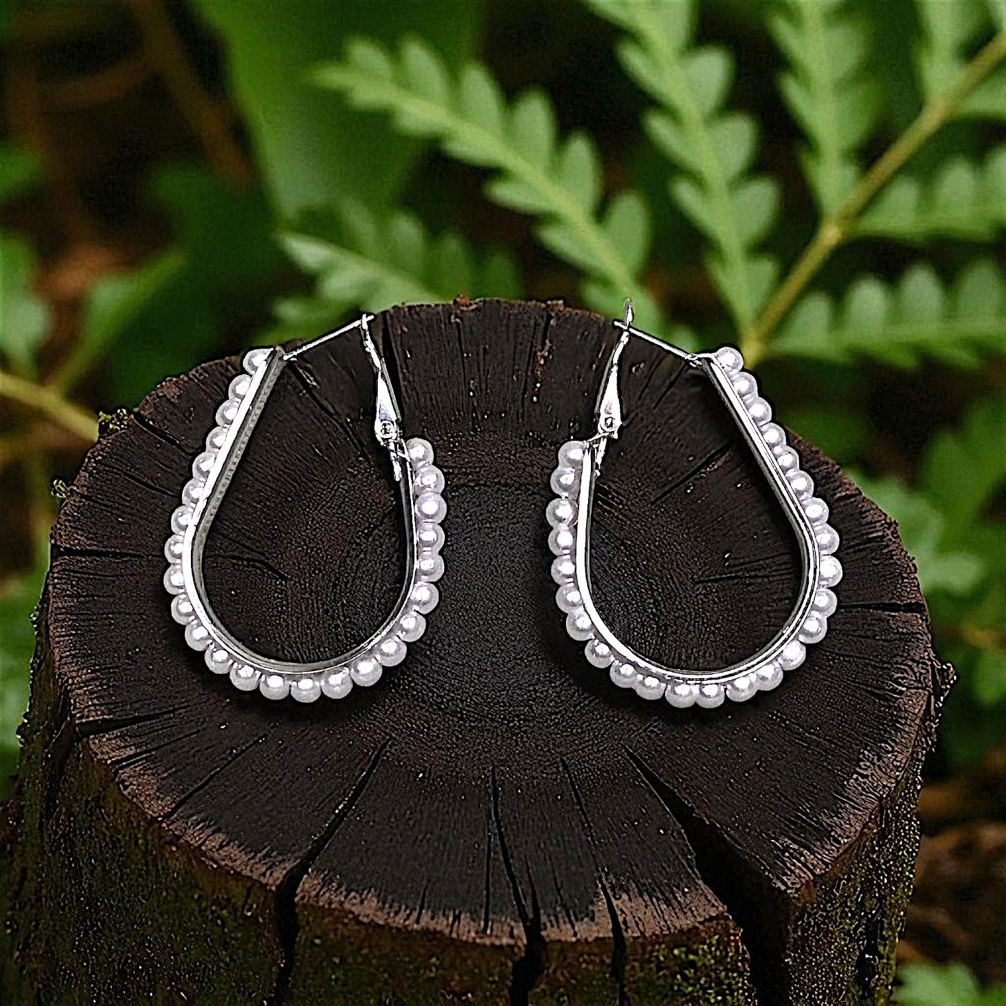 Beaded Hoops: Chic Elegance For Your Ears Drop Earrings bead casuals Ear Rings Earrings ethnic office party Trincket Jewellry Jewelry Jewellery