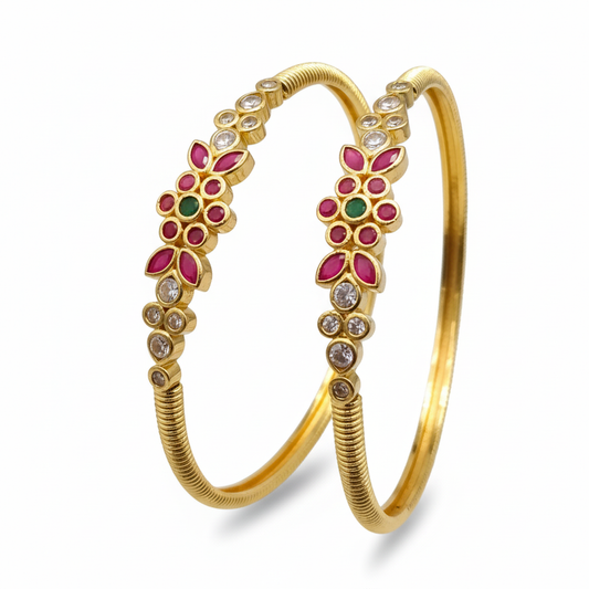 White background temple jewelry bangles