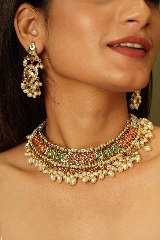 Zainab Navratna Hasli Set - Attrangi