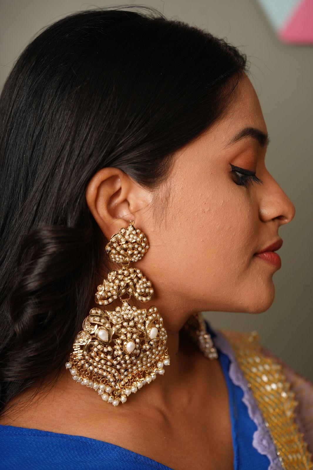 Zeba Oversized Earrings - Attrangi