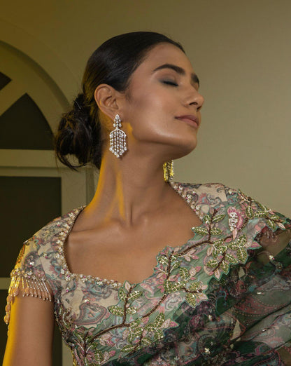 Zeenia Diamond Chandelier Earrings - Attrangi