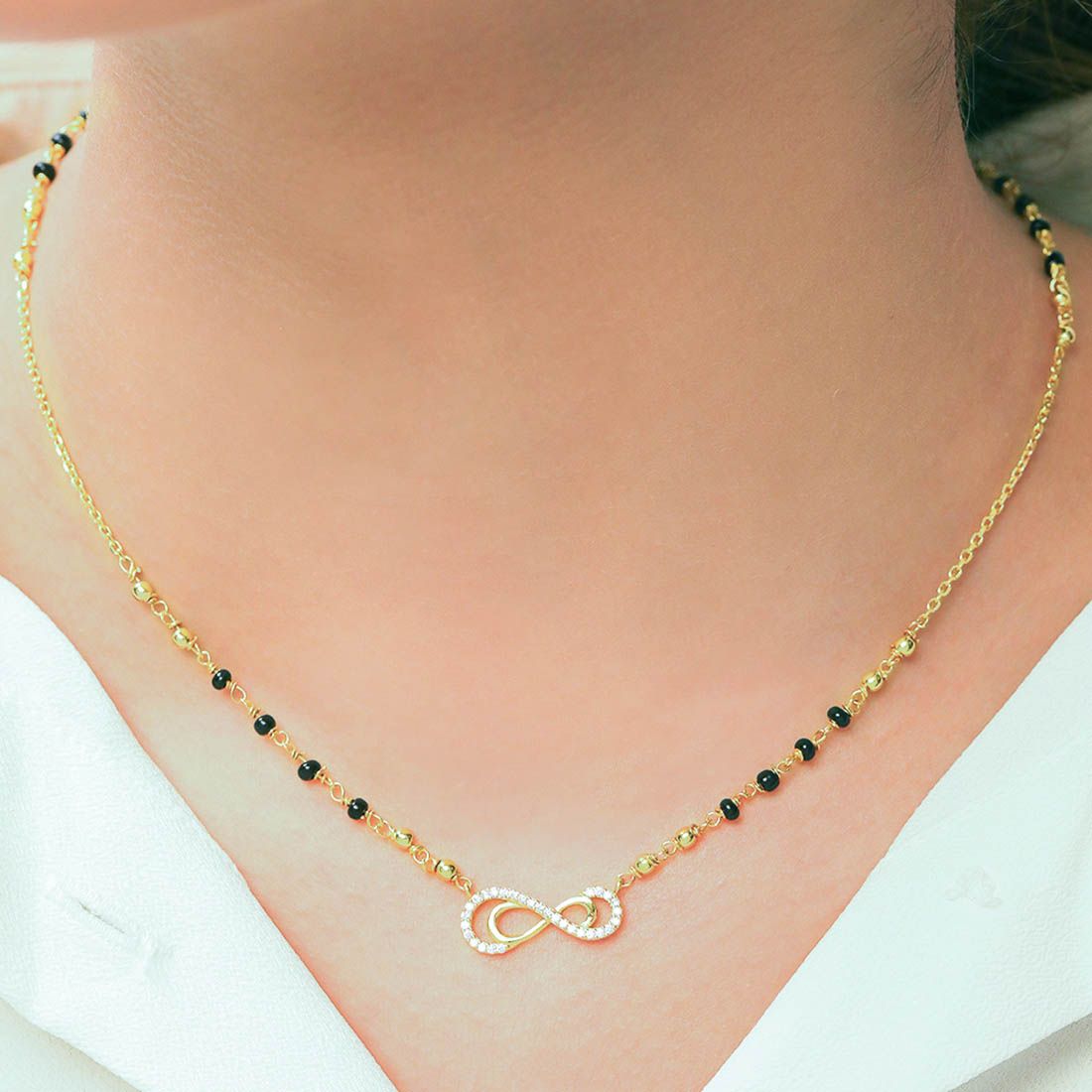 Shimmering Charisma Gold Plated 925 Sterling Silver Mangalsutra
